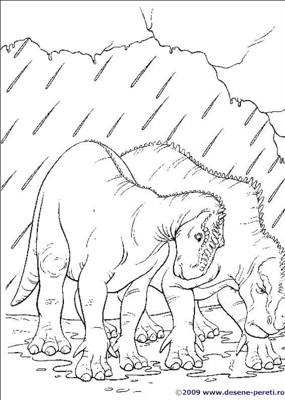 dinozauri desene colorat